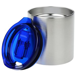 Additional Image 1 - a silver can with a blue lid