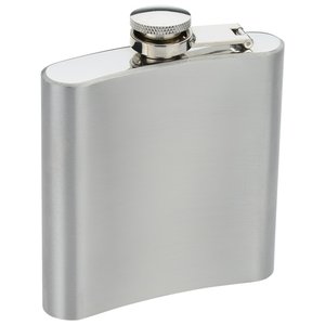 Additional Image 1 - a silver flask with a cap