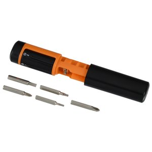 Additional Image 3 - a black and orange screwdriver with several bits