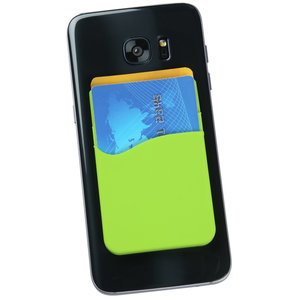 Additional Image 2 - a black cell phone with a green screen