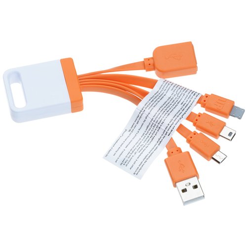 Additional Image 1 - a group of orange usb cables
