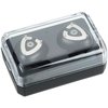 Additional Image 1 - a black and white rectangular object with two white buttons