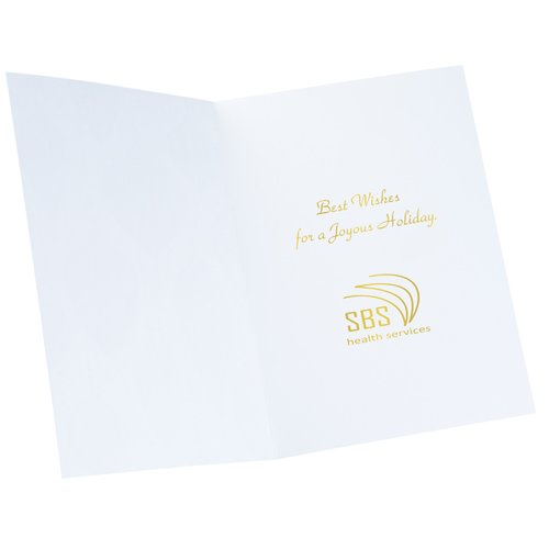Additional Image 3 - a white card with gold text