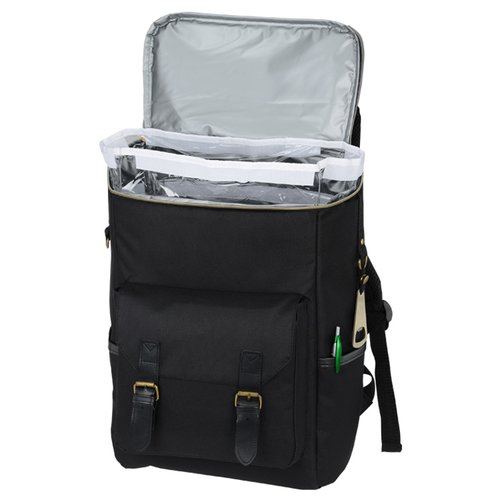 Additional Image 3 - a black backpack with a white background