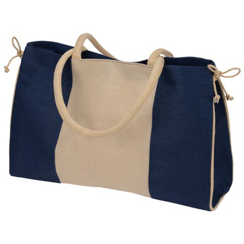 Additional Image 2 - a blue and tan bag