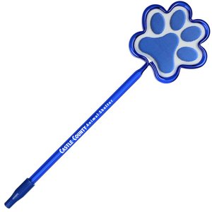 Additional Image 1 - a blue pen with paw print