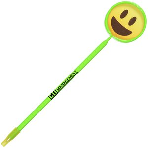 Additional Image 1 - a green pen with a smiley face on it