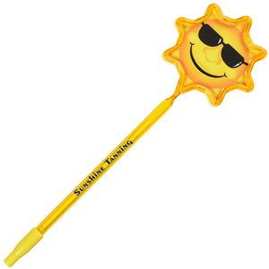 Additional Image 1 - a yellow wand with a smiley face and sunglasses