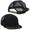 Additional Image 1 - a black hat with a mesh cap