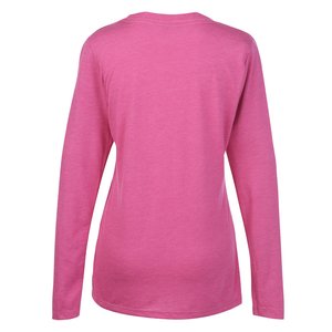 Additional Image 1 - a pink long sleeved shirt