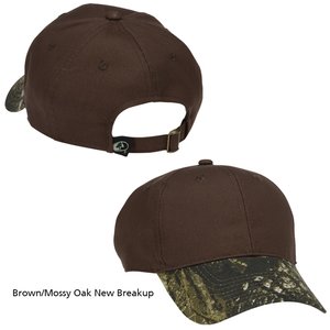 Additional Image 3 - a brown hat with a green visor