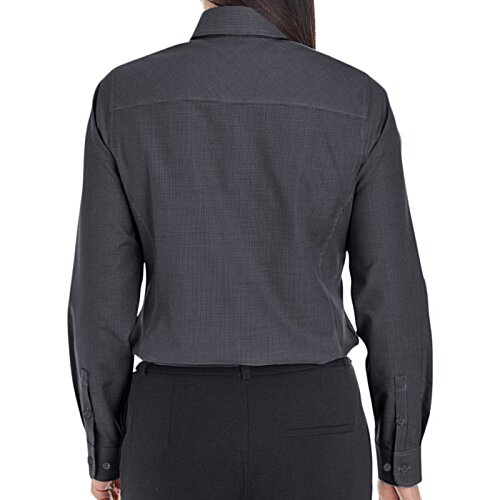 Additional Image 2 - a back view of a purple shirt