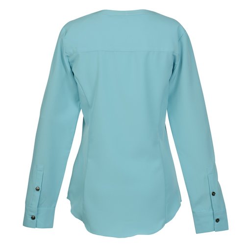Additional Image 1 - a blue shirt with buttons