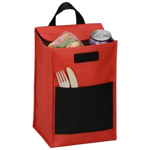 Additional Image 2 - a red and black shopping bag