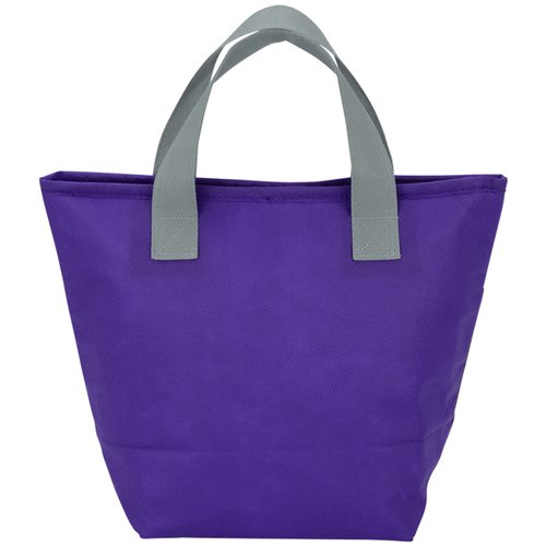Additional Image 2 - a purple bag with grey handles
