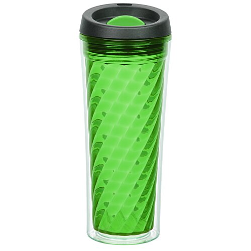 Additional Image 1 - a green cup with a black lid