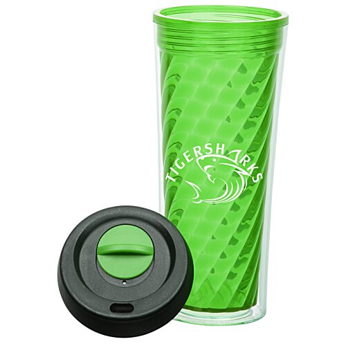 Additional Image 2 - a green cup with a black lid