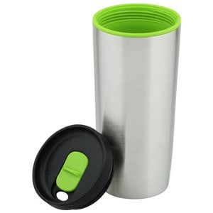 Additional Image 2 - a silver and green cup