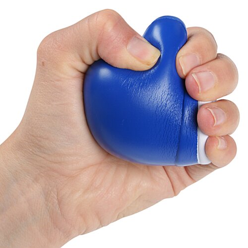 Additional Image 2 - a hand holding a blue stress ball