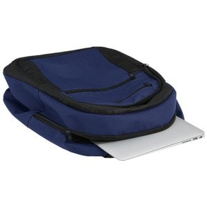 Additional Image 3 - a blue bag with a white paper