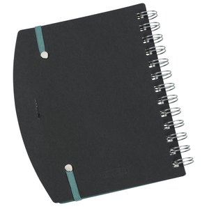 Additional Image 2 - a black notebook with metal rings