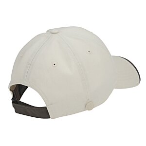 Additional Image 1 - a white hat with a black strap