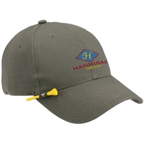 Additional Image 1 - a grey hat with a blue and yellow design