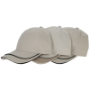 Additional Image 2 - a white hat with black stripes