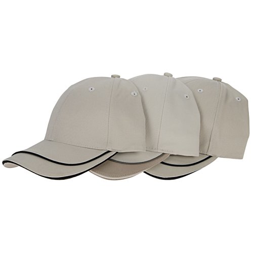 Additional Image 2 - a white hat with black stripes