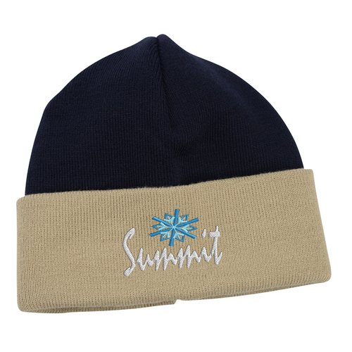 Additional Image 1 - a black and tan beanie