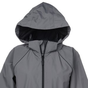 Additional Image 3 - a grey jacket with a black hood