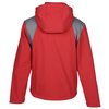 View Image 2 of 3 of Contrasting Color Hooded Soft Shell Jacket - Men's