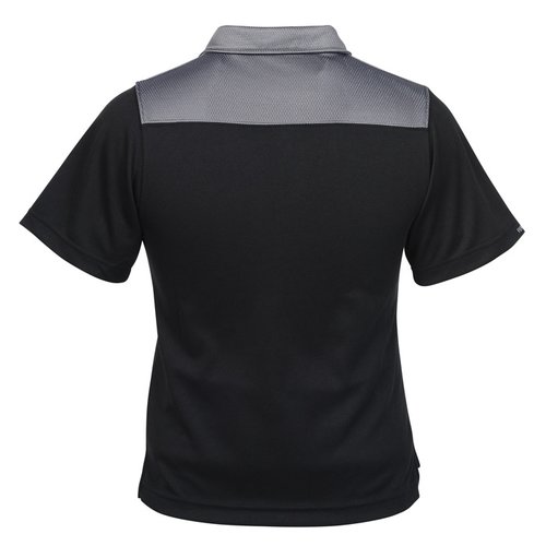 Additional Image 1 - a black shirt with grey trim
