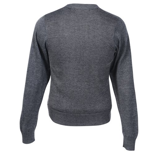 Additional Image 2 - a back of a grey sweater