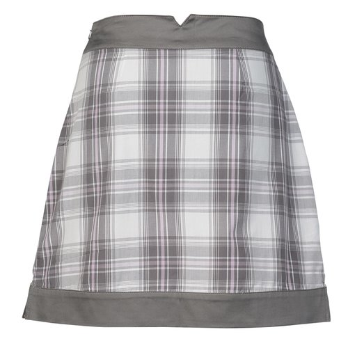 Additional Image 2 - a white and black plaid skirt