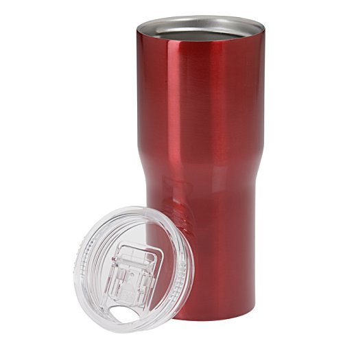 Additional Image 2 - a red tumbler with a lid
