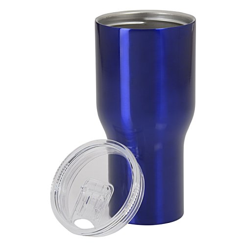 Additional Image 1 - a blue tumbler with a lid
