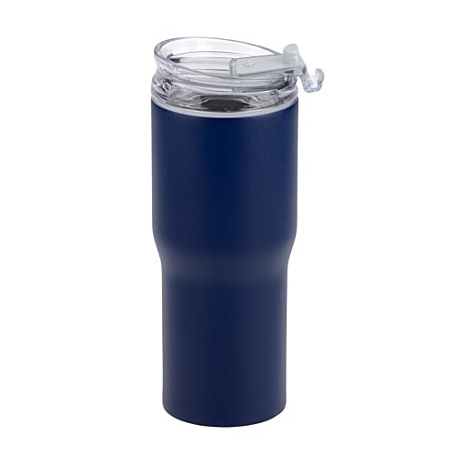Additional Image 1 - a blue tumbler with a lid