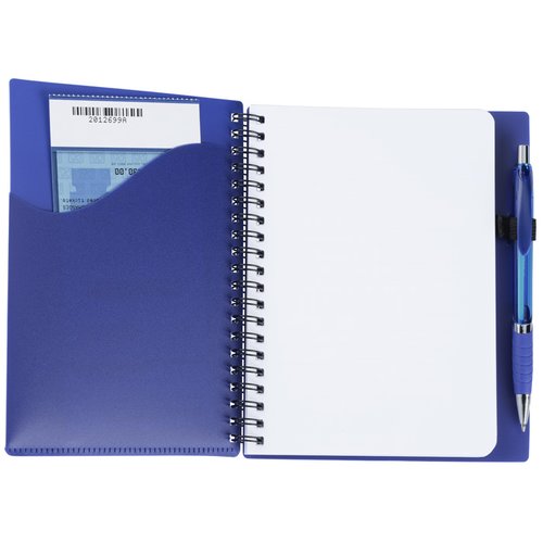 Additional Image 3 - a blue notebook with a white cover