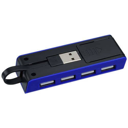Additional Image 3 - a blue and black usb hub