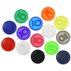 Additional Image 4 - a group of colorful plastic caps