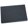 a black square object on a white background
