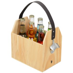 Additional Image 1 - a wooden box with bottles in it