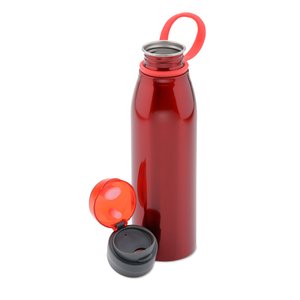 Additional Image 1 - a red water bottle with a red cap