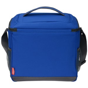 Additional Image 2 - a blue cooler bag with black handles