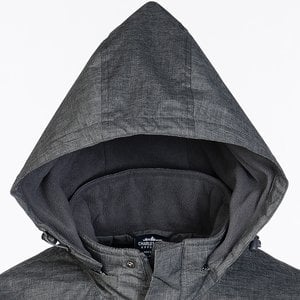 Additional Image 1 - a black hooded sweatshirt with a hood