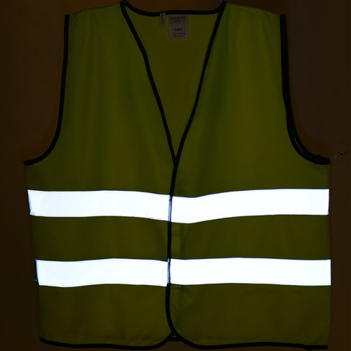 Additional Image 1 - a yellow vest with white stripes