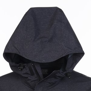 Additional Image 4 - a black hooded jacket with a white background