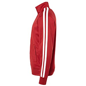 Additional Image 2 - a red jacket with white stripes