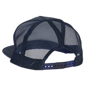 Additional Image 1 - a black hat with a mesh cap